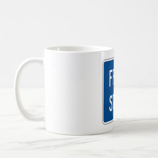 Fruchtstand Road Sign Kaffeetasse (Links)