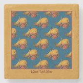 Fruchtstein-Untersetzer Steinuntersetzer (Vorderseite)