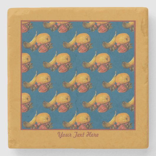 Fruchtstein-Untersetzer Steinuntersetzer (Vorderseite)