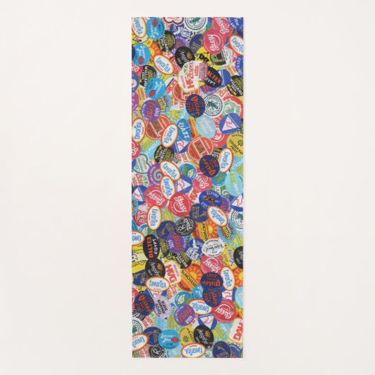 Fruchtsticker Montage Muster Yoga Mat Yogamatte (Vorderseite)