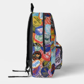 Fruchtstickermontage-Muster Bedruckter Rucksack (Links)