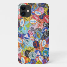 Fruchtstickermontage-Muster