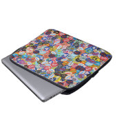 Fruchtstickermontage-Muster Laptopschutzhülle (Vorne Knopf)