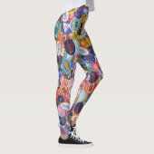 Fruchtstickermontage-Muster Leggings (Rechts)