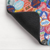 Fruchtstickermontage-Muster Mousepad (Ecke)