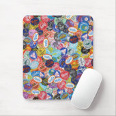 Fruchtstickermontage-Muster Mousepad (Mit Mouse)
