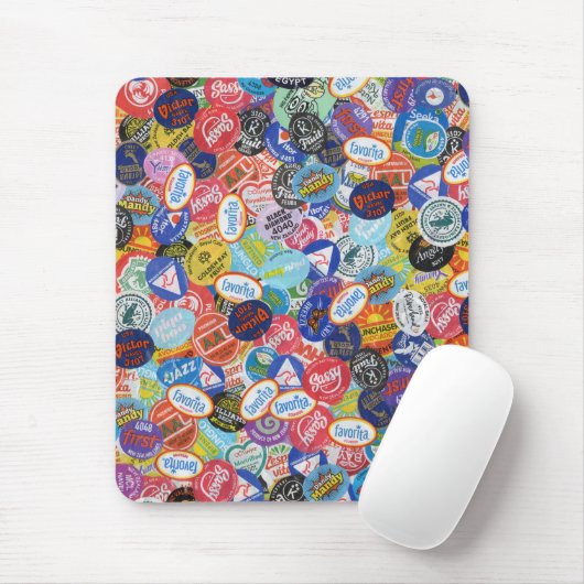 Fruchtstickermontage-Muster Mousepad (Mit Mouse)