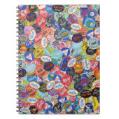 Fruchtstickermontage-Muster Notizblock (Vorderseite)