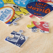 Fruchtstickermontage-Muster Puzzle (Seite)