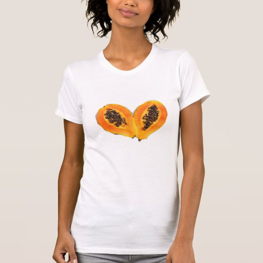 Fruchtstil Icons Papaya T - Shirt (Vorderseite)