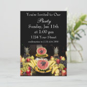 Fruchttabelle Einladung (Stehend Vorderseite)