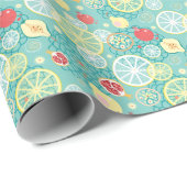 Fruchttextur, lebendiger Hintergrund. Geschenkpapier (Rolleneckpunkt)