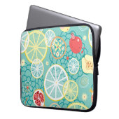 Fruchttextur, lebendiger Hintergrund. Laptopschutzhülle (Vorderseite Links)