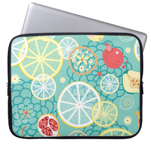 Fruchttextur, lebendiger Hintergrund. Laptopschutzhülle