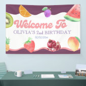Fruchtthema 2. Geburtstag Banner (Messe)