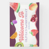 Fruchtthema 2. Geburtstag Banner (Vertikal)