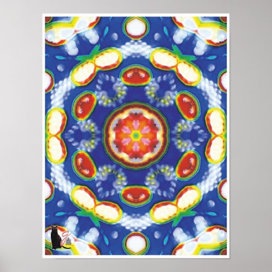 Fruchttooty Kinetic Collage Kaleidoscope Poster (Vorne)