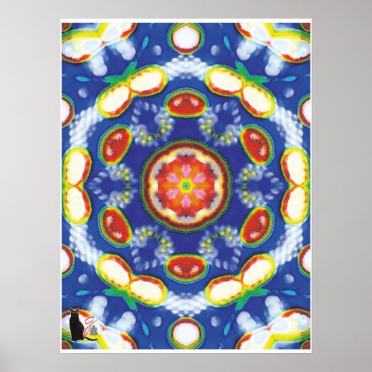 Fruchttooty Kinetic Collage Kaleidoscope Poster (Vorne)