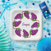Fruchttrauben Pappteller (Party)