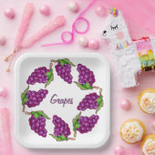 Fruchttrauben Pappteller (Party)