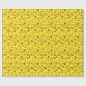 Fruchttropische Gelbbananen Geschenkpapier (Flach)