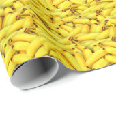 Fruchttropische Gelbbananen Geschenkpapier (Rolleneckpunkt)