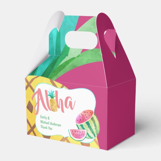 Fruchttropische Wassermelone Ananas Gable Fevor Geschenkschachtel (Vorderseite)