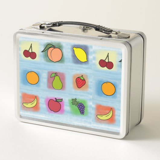 Fruchtüberholung Metall Brotdose (Rückseite)