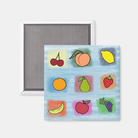Fruchtüberraschung Magnet (Vorderseite/Rückseite)