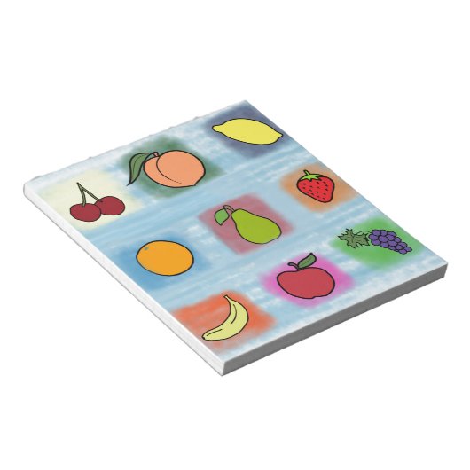 Fruchtüberraschung Notizblock (angewinkelt)