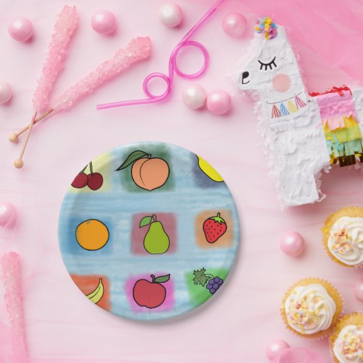Fruchtüberraschung Pappteller (Party)
