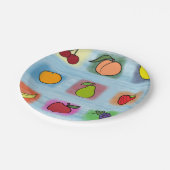 Fruchtüberraschung Pappteller (Schrägansicht)