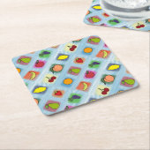 Fruchtüberraschung Rechteckiger Pappuntersetzer (angewinkelt)