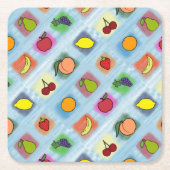 Fruchtüberraschung Rechteckiger Pappuntersetzer (Vorderseite)