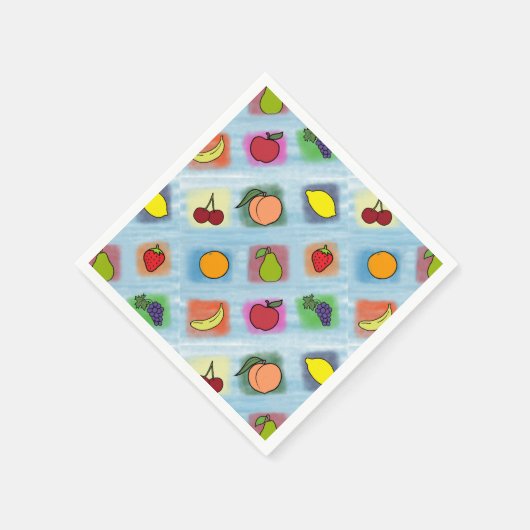 Fruchtüberraschung Serviette (Ecke)