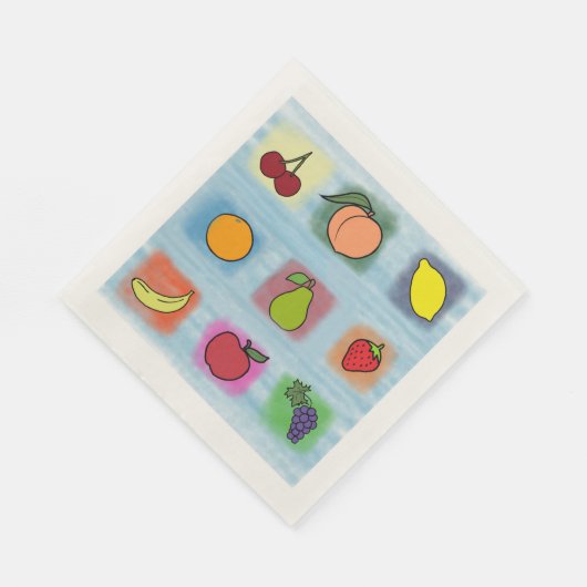 Fruchtüberraschung Serviette (Ecke)