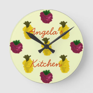 Fruchtuhr Runde Wanduhr