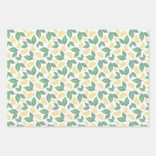 Fruchtumhüllungspapier Flachblatt Set von 3 Geschenkpapier Set (Vorderseite 2)