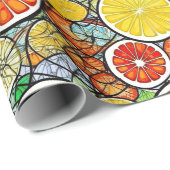 Fruchtumhüllungspapier Geschenkpapier (Rolleneckpunkt)