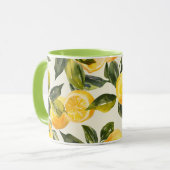 Fruchtups - Lemon Design Keramik Tasse (Vorderseite Links)