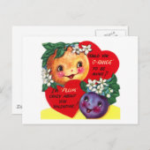 Fruchtvalentine Feiertagspostkarte (Vorne/Hinten)