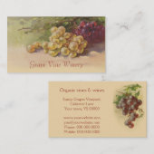 Fruchtverkäufe der roten und weißen Trauben Visitenkarte (Vorne/Hinten)