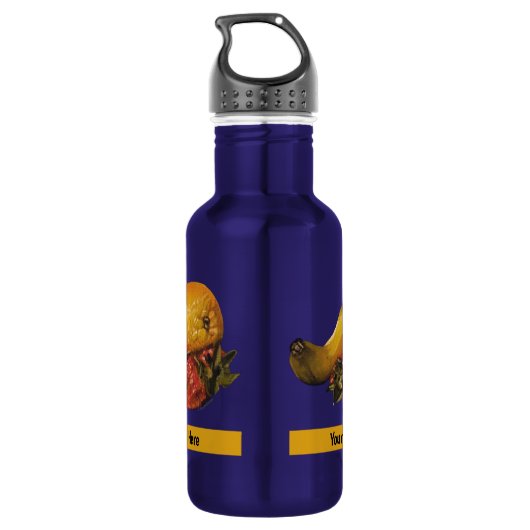Fruchtwasserflasche Edelstahlflasche (Rückseite)