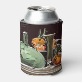 Fruchtwein-Grüne Vase mit Expressionist Dosenkühler (Kanne Vorderseite)