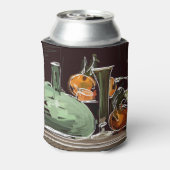 Fruchtwein-Grüne Vase mit Expressionist Dosenkühler (Kanne Rückseite)