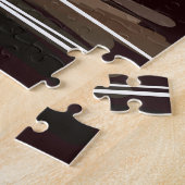 Fruchtwein-Grüne Vase mit Expressionist Puzzle (Seite)