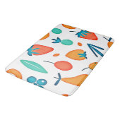 FruchtWhimsy: Verspieltes Muster Badematte (Schrägansicht)