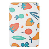 FruchtWhimsy: Verspieltes Muster Badematte (Vorderseite Vertikal)