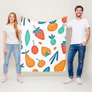 FruchtWhimsy: Verspieltes Muster Fleecedecke