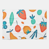 FruchtWhimsy: Verspieltes Muster Geschirrtuch (Horizontal)